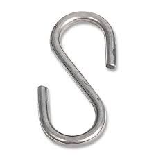 2 1/2&quot; ZINC PLATED S-HOOKS