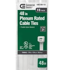 CABLE/ DUCT TIES - NYLON NATURAL- 48&quot; (50 PK)