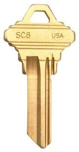 KEY BLANK- SC8