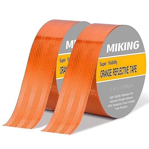 ORANGE REFLECTIVE TAPE WATERPROOF 2&quot;X100FT
