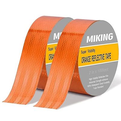 ORANGE REFLECTIVE TAPE WATERPROOF 2&quot;X100FT