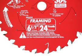 6-1/2&quot; DIABLO FRAMING CIRCULAR SAW BLADE 2/PK