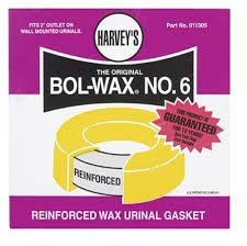 BOL-WAX NO. 6 REINFORCED WAX URINAL GASKET HARVEY