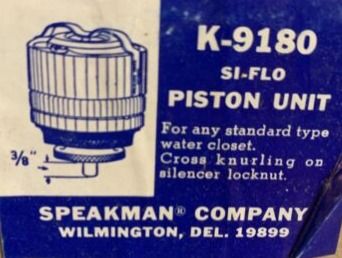 SPEAKMAN K-9180 SI-FLO WATER CLOSET NON-EXT. FLUSH