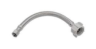 STAINLESS STEEL BALLCOCK TOILET SPLY 3/8 OD x 7/8 x 6 BRAIDED CONNECTOR