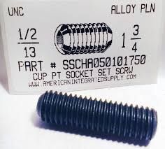 FABORY SOCKET SET SCREW CUP PT TYPE 1/2-13X1