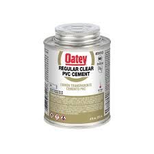OATEY REGULAR CLEAR PVC CEMENT 16 OZ