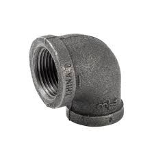 1-1/2&quot; X 2&quot; BLACK IRON 90 DEG ELBOW