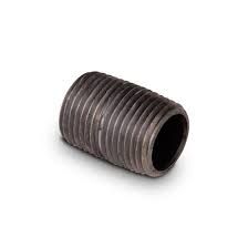 1-1/4&quot; X 2&quot; BLACK STEEL CLOSE NIPPLE