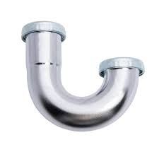 1-1/2&quot; CHROME J-BEND SINK TRAP