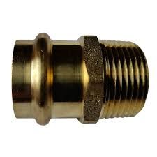 3/4&quot; PRESS x 3/4&quot; MALE NPT BRASS ADAPTER
