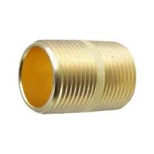 EVERBILT BRASS NIPPLE 1/2&quot; X 1/2&quot; CLOSE MIP