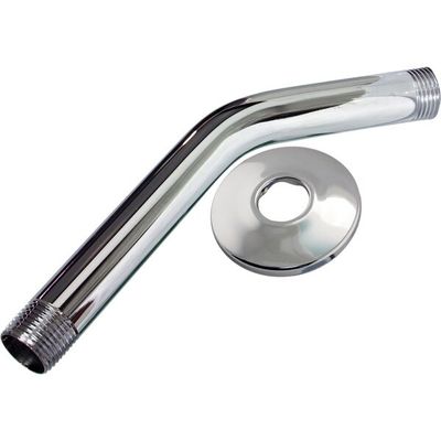 8&quot; SHOWER ARM W FLANGE 52457 WOLVERINE BRASS