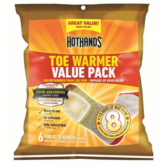 TOE WARMER- 6 PAIRS PER PACK