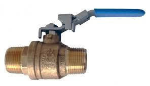 1-1/4&quot; FULL PORT VALVE W MALE X MALE COUPLING