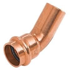 1/2&quot; PRESS x FTG 45 DEGREE ELBOW COPPER
