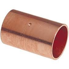 2&quot; COPPER COUPLING WITH DIMPLED TUBE STOP SWEAT