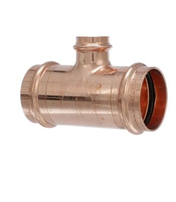 1-1/4&quot; X 1-1/4&quot; X 1&quot; COPPER REDUCING TEE PRESS