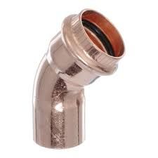 1&quot; X 1&quot; COPPER 45 DEG STREET ELBOW FTG PRESS