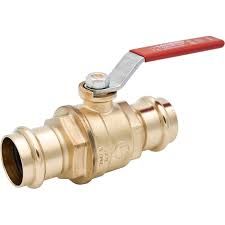 P-201NL 1/2&quot; PRESS BRASS BALL VALVE W/O DRAIN