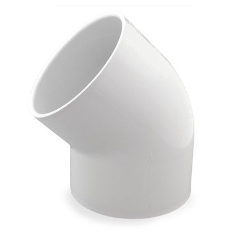 1-1/2&quot; PVC DWV 45 STREET ELBOW CHARLOTTE