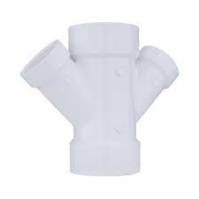 4&quot; X 4&quot; X 3&quot; PVC DOUBLE WYE