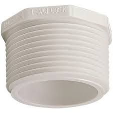 3/4&quot; SCHED-40 PVC HEX HEAD PLUG MNPT