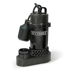 EVERBILT 1/3 HP SUBMERSIBLE SUMP PUMP WITH TEATHER SWITCH