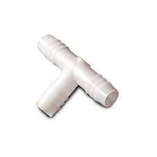 1/2&quot; X 1/2&quot; X 3/8&quot; NYLON HOSE BARB REDUCING TEE