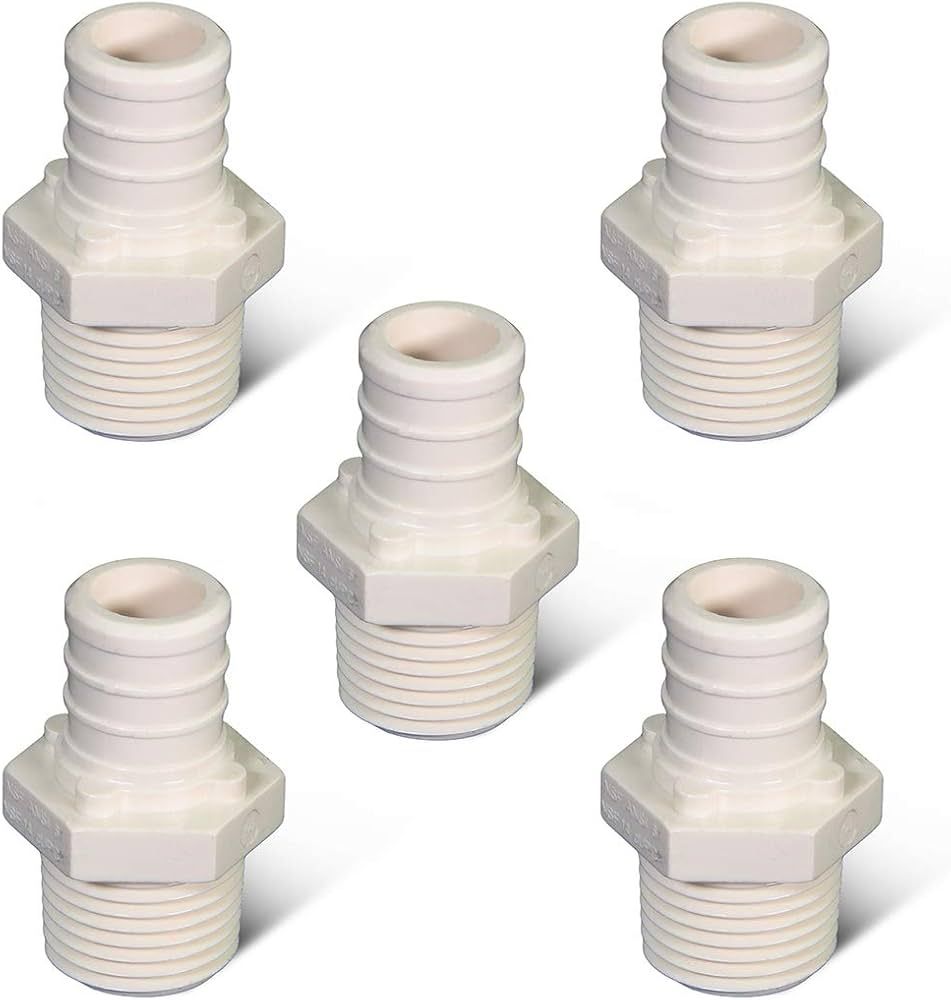 PEX - 1/2&quot; BARB X 1/2&quot; MIPT 2/PK PLASTIC ADAPTER