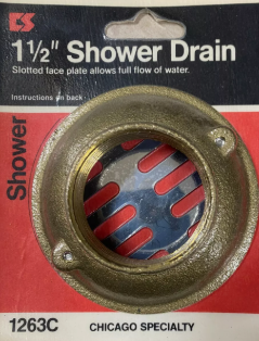 1-1/2&quot; SHOWER DRAIN CHICAGO SPECIALTY 1263C