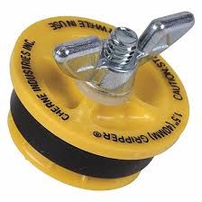 2&quot; CHERNE PIPE PLUG W WING NUT END OF PIPE