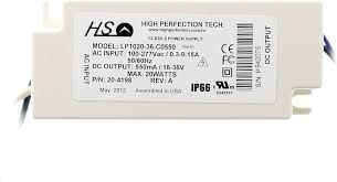 HIGH PERFECTION LP1020-36-30550 LED DRIVER 120V