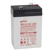 BATTERY - NP4-6 - 6v  4.5Ah - EXIT LIGHT