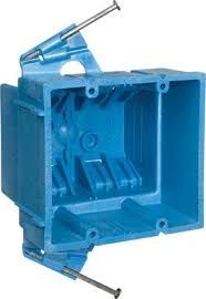 2g  NAIL-ON OUTLET BOX PLASTIC 35CU IN