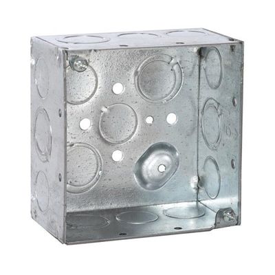 4&quot; SQUARE METAL BOX 2.125&quot;DP - RACO 232