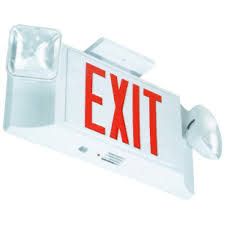 LED EMERGENCY EXIT LIGHT/SIGN COMBO
