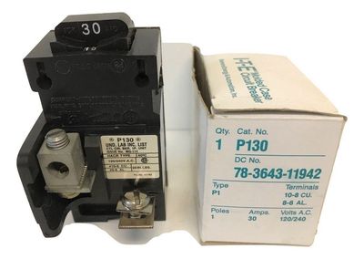 ITE SIEMENS P130 30A BREAKER 78-3643-11942 P1