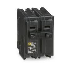 HOME120 SQR D 15A 2P CIRCUIT BREAKER