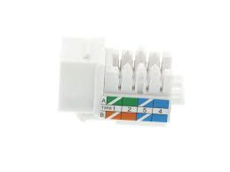 CAT5E RJ45 KEYSTONE WHITE