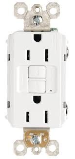 GFCI RECEPTACLE- 15 AMP, WHITE, PASS &amp; SEYMOUR