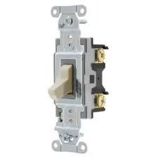 TOGGLE- 20 AMP, 1 POLE, IVORY, EATON