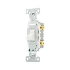 TOGGLE- 20 AMP, 1 POLE, WHITE, EATON
