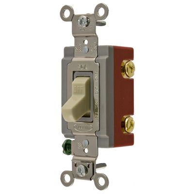 TOGGLE- 15 AMP, 2 POLE, IVORY, KELLEMS