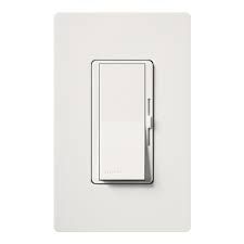 DIMMER- 8 AMP, SLIDE, WHITE, PRESET, LUTRON