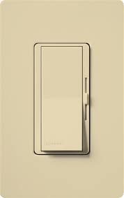 DIMMER- 600W, 3-WAY, SLIDE, PADDLE, IVORY, LUTRON