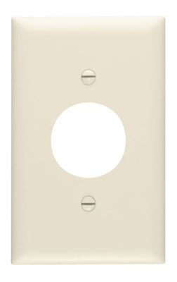 1G - 1-POWER OUTLET, WALL PLATE, LIGHT ALMOND, PASS &amp; SEYMOUR