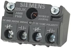 CONTACT BLOCK- 10/5 AMP, 30MM, A600, ACTUATOR/INDICATOR, SIEMENS