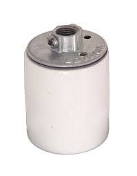 SOCKET- B&amp;P LAMP PORCELAIN KEYLESS MED