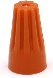 ORANGE WIRE CONNECTOR 22-16 GA 100PK PLT WIRENUT